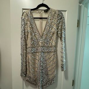 PEACE AND LOVE beaded dress